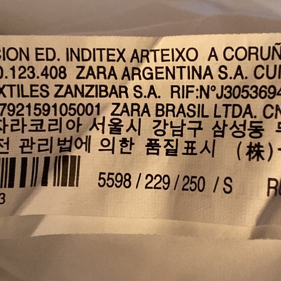 NWT. Zara White Poplin Shirt Button Up Dress. Size L. - Picture 9 of 11